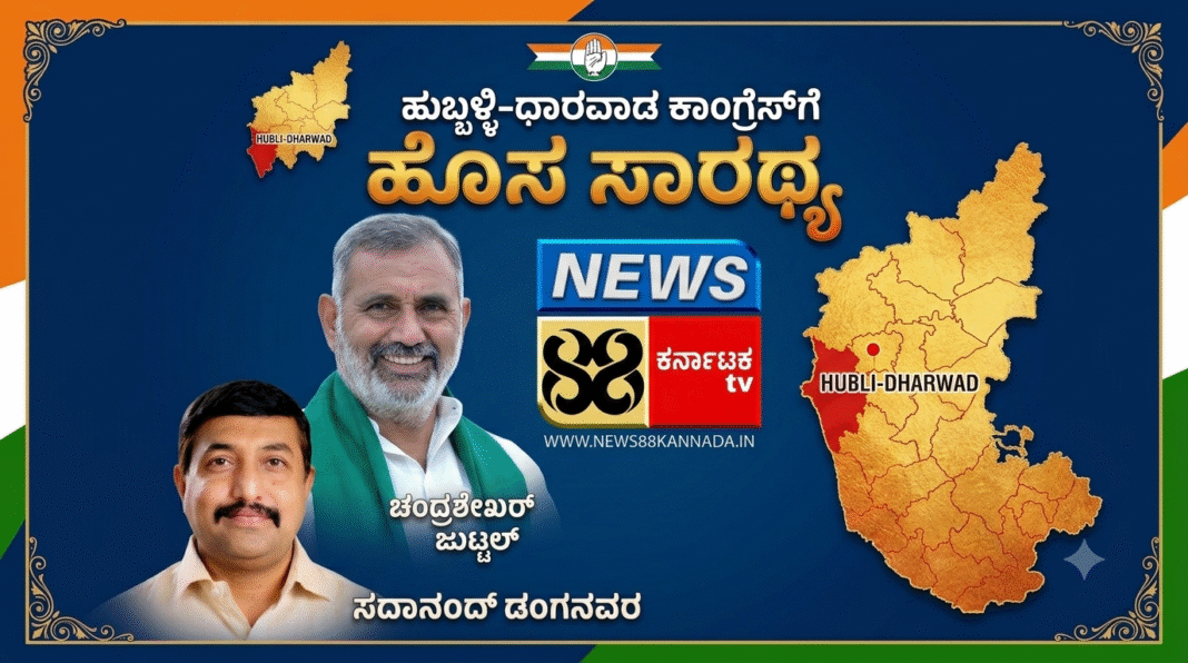 ಹುಬ್ಬಳ್ಳಿ-ಧಾರವಾಡ ಕಾಂಗ್ರೆಸ್ಗೆ ಹೊಸ ಸಾರಥ್ಯ: ನಗರಕ್ಕೆ ಡಂಗನವರ, ಗ್ರಾಮೀಣಕ್ಕೆ ಜುಟ್ಟಲ್